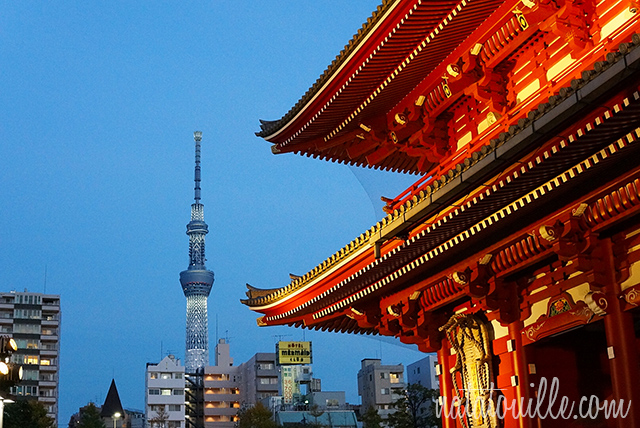 Templo Senso-ji con Tokyo Sky Tree